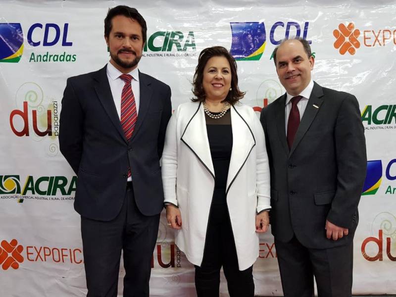 Parolini na abertura da Expofica