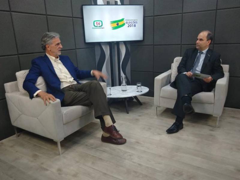 Mares Guia mostra propostas para governo de MG na TV Federaminas