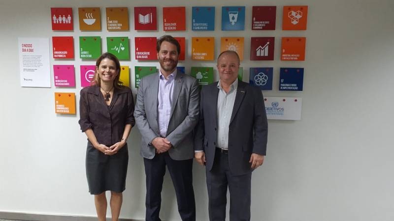 Presidente da Federaminas em reunião no BDMG
