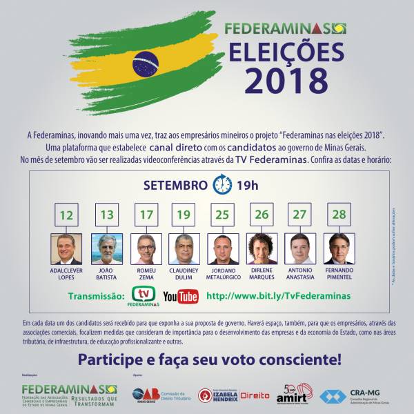 Federaminas reúne-se com os candidatos ao governo de MG