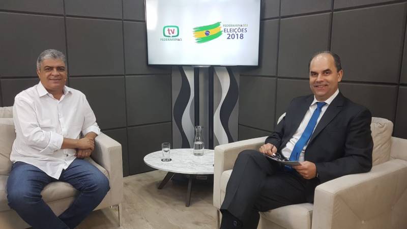 Claudiney Dulim expõe plataforma de governo através da TV Federaminas