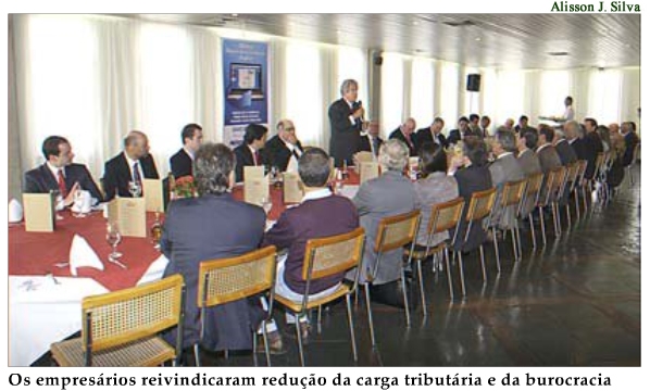 Federaminas em almoço do Diário do Comércio com o candidato Hélio Costa