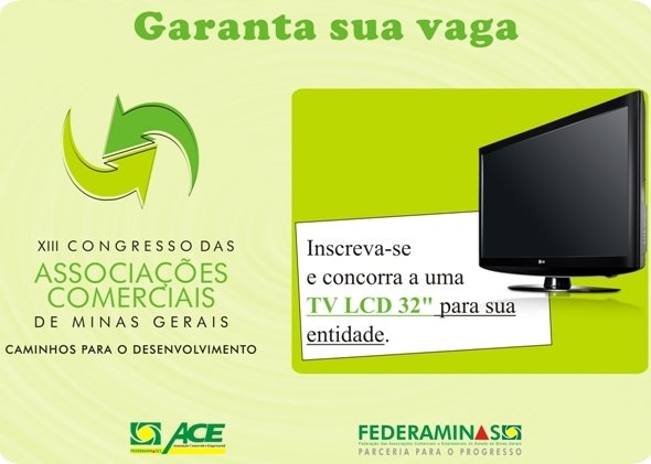XIII Congresso e Mérito Empresarial serão realizados dia 18 e 19 de novembro