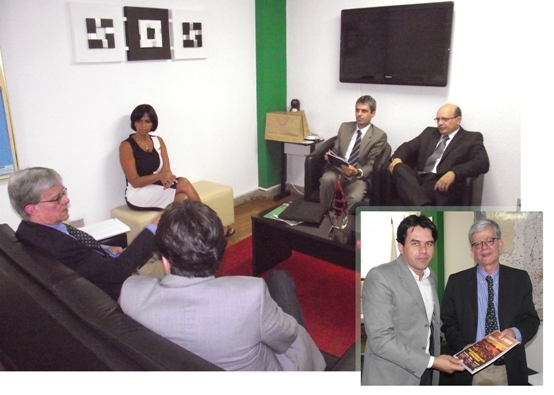 Presidente Wander Luis recebe visita da direção do Diário do Comércio