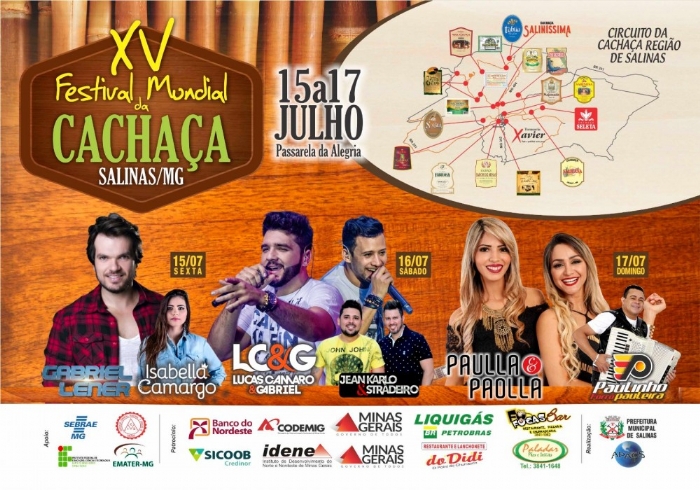 XV Edição do Festival Mundial da Cachaça em Salinas